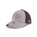 Kansas City Chiefs NFL New Era Men Grey 39Thirty Grayed Out Neo 2 Stretch Fit Hat product image 1, provided for visual