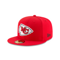 Kansas City Chiefs NFL New Era Men Red 59Fifty Team Basic Fitted Hat product image 1, provided for visual reference and