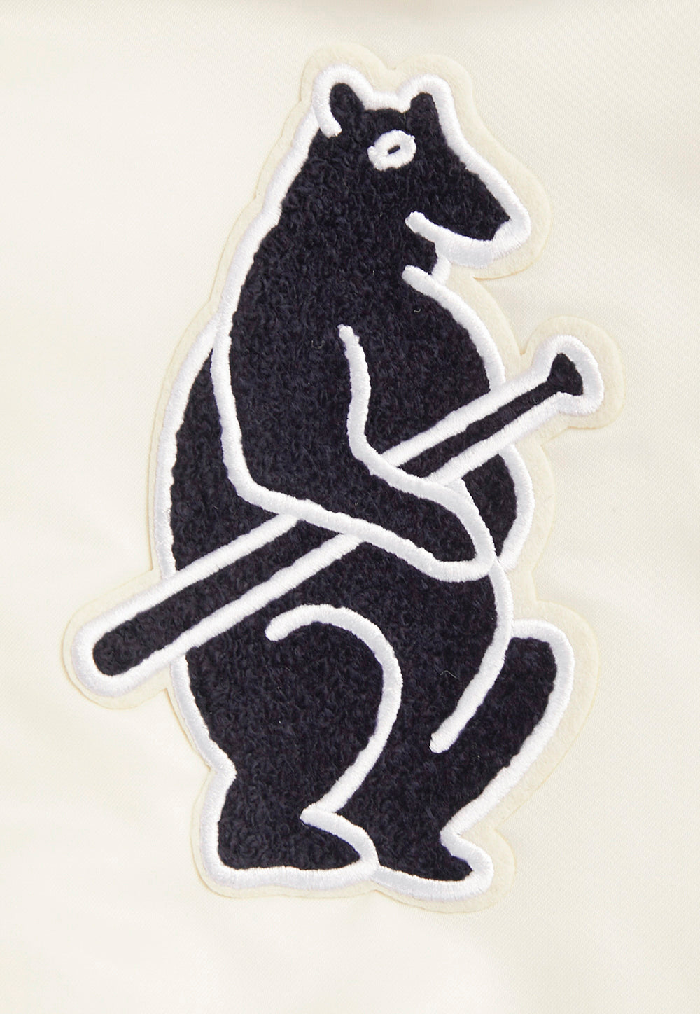 Chicago Cubs Cream Retro Classic Rib Satin Jacket product image 3, provided for visual reference and product detail review