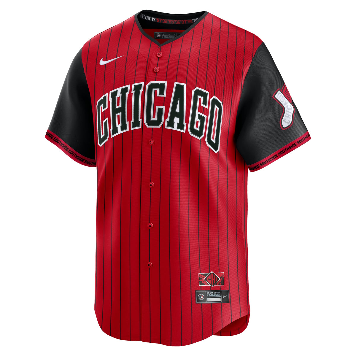 Chicago White Sox Nike Men Red/Black 2025 City Connect Limited Jersey product image 2, provided for visual reference and