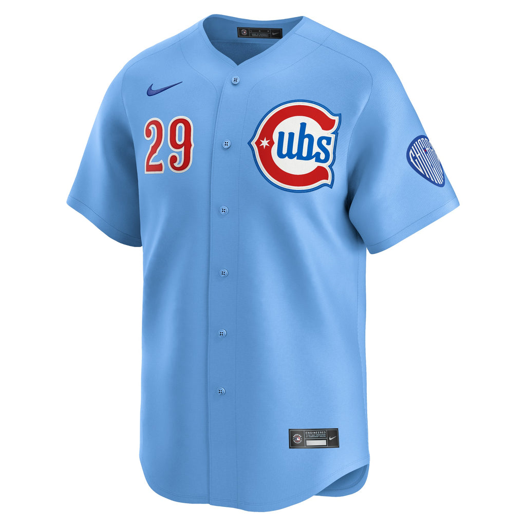 Michael Busch Chicago Cubs Nike Men Light Blue 2nd Alternate Limited Jersey product image 3, provided for visual reference