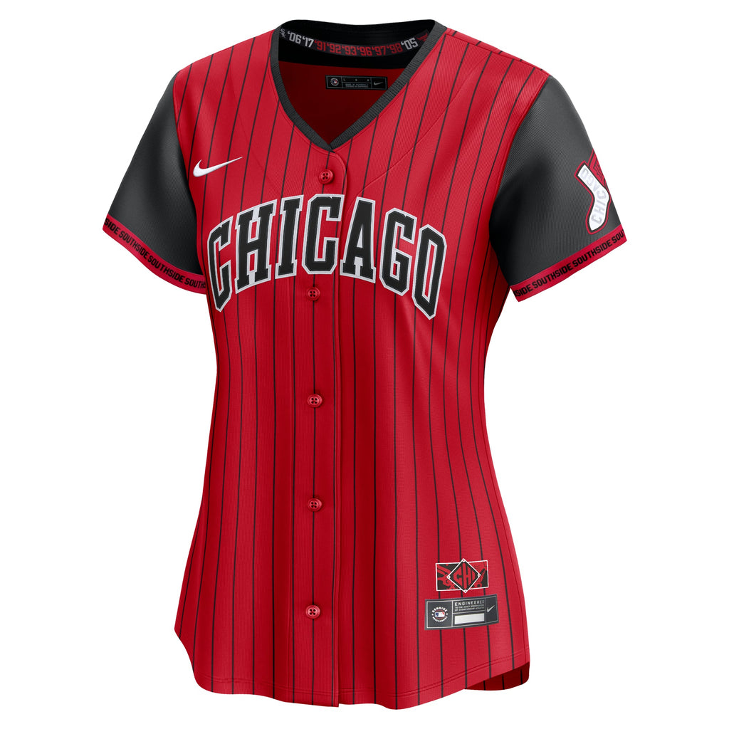 Chicago White Sox Nike Women Red/Black 2025 City Connect Limited Jersey product image 2, provided for visual reference and