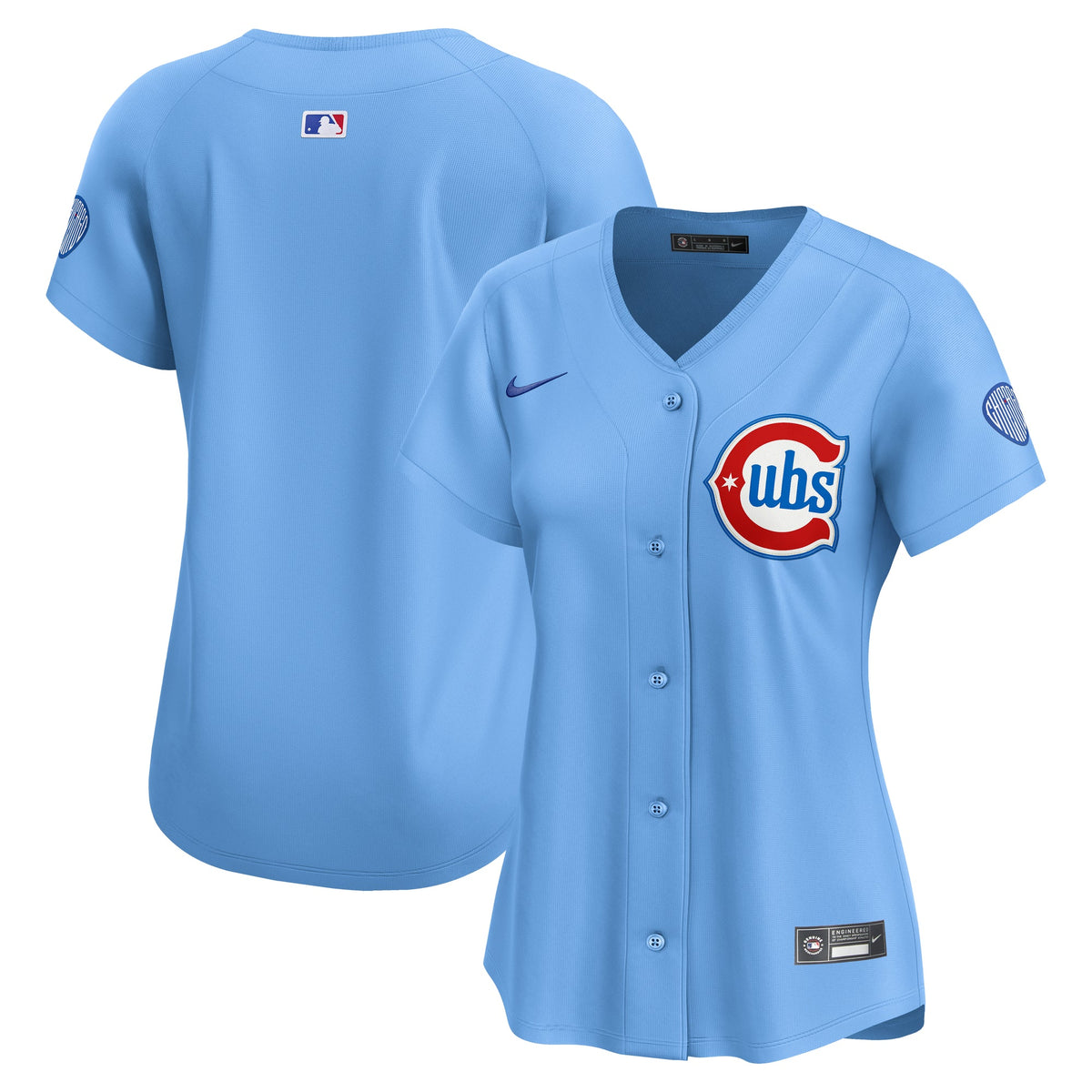 Chicago Cubs Nike Women Baby Blue 2nd Alternate Limited Jersey product image 1, provided for visual reference and product