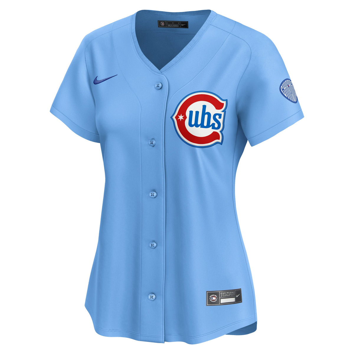 Chicago Cubs Nike Women Baby Blue 2nd Alternate Limited Jersey product image 3, provided for visual reference and product