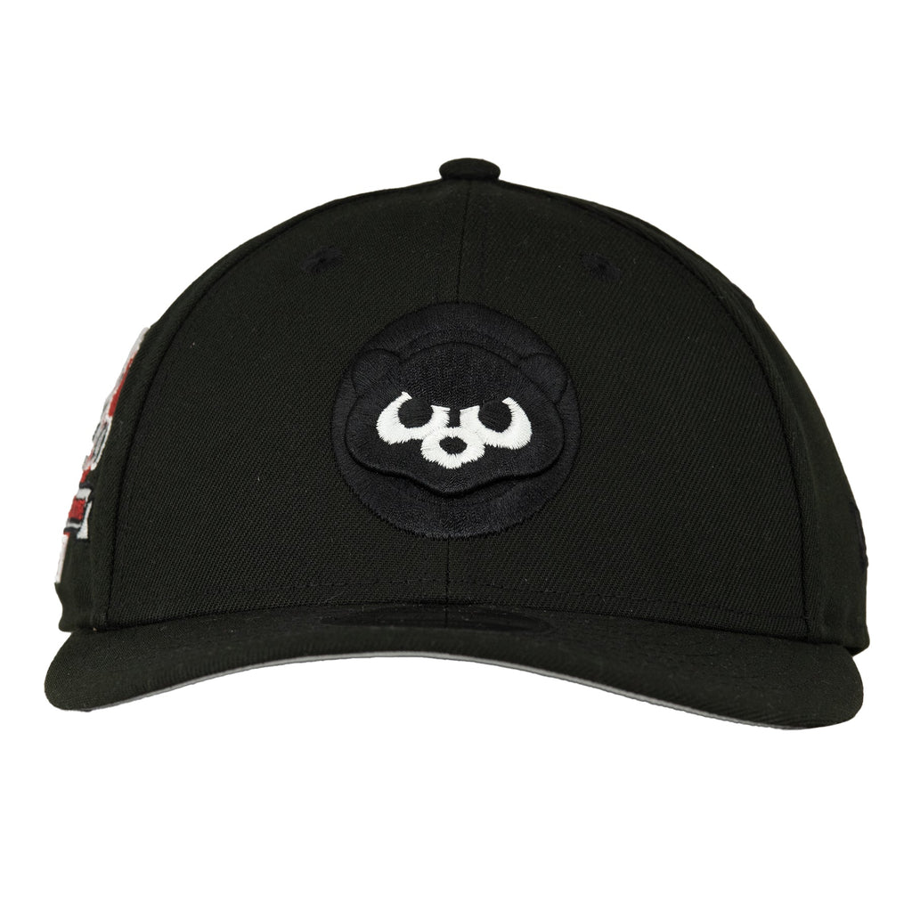 Chicgo Cubs Black Scream New Era 9FIFTY Snapback Hat product image 2, provided for visual reference and product detail review