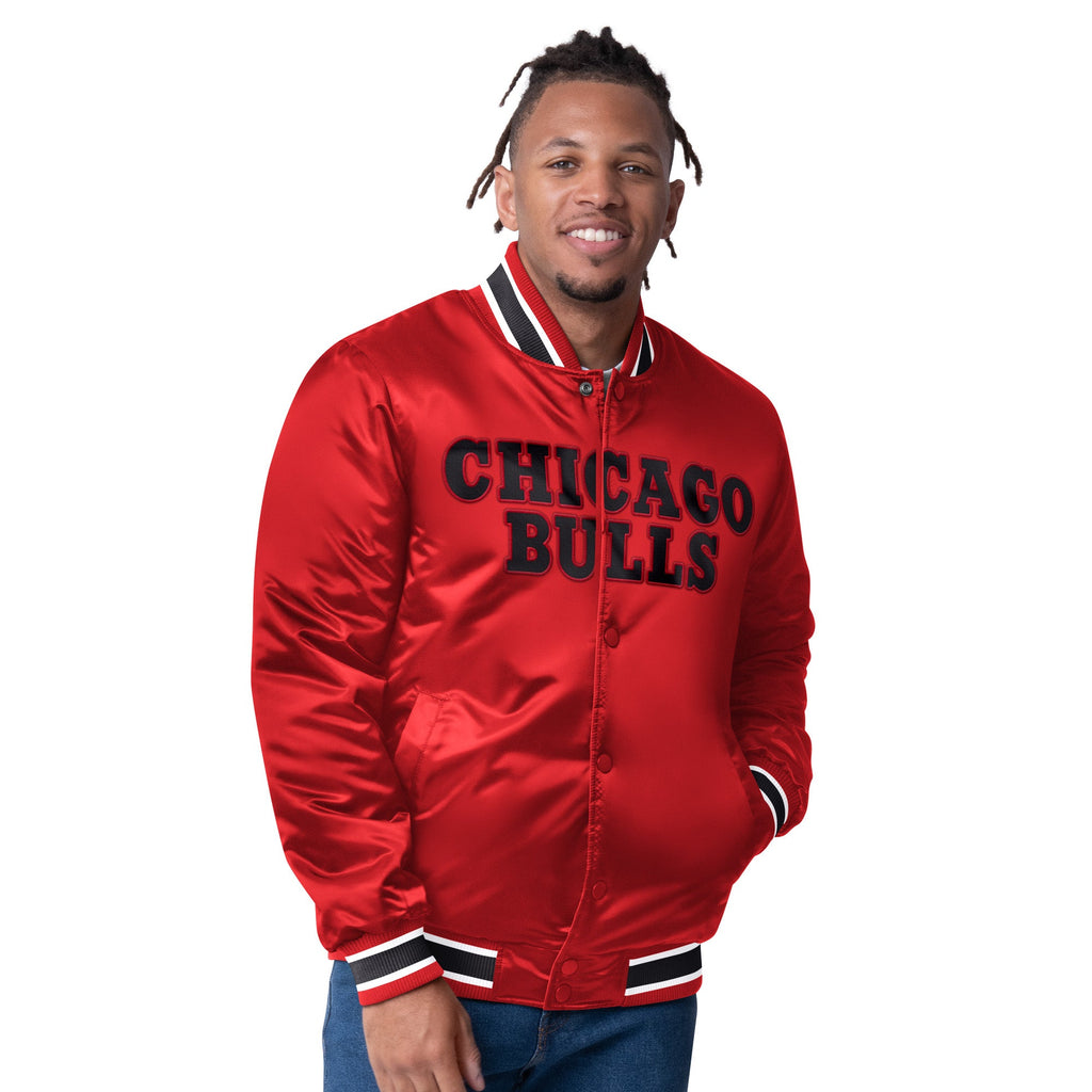 Chicago Bulls Starter Closer Reversible Varsity Jacket product image 3, provided for visual reference and product detail