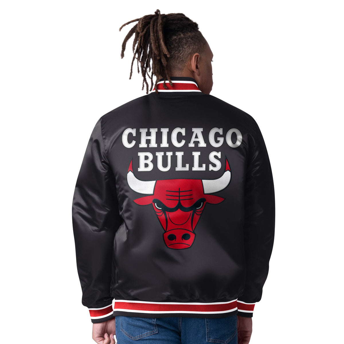 Chicago Bulls Starter Closer Reversible Varsity Jacket product image 2, provided for visual reference and product detail