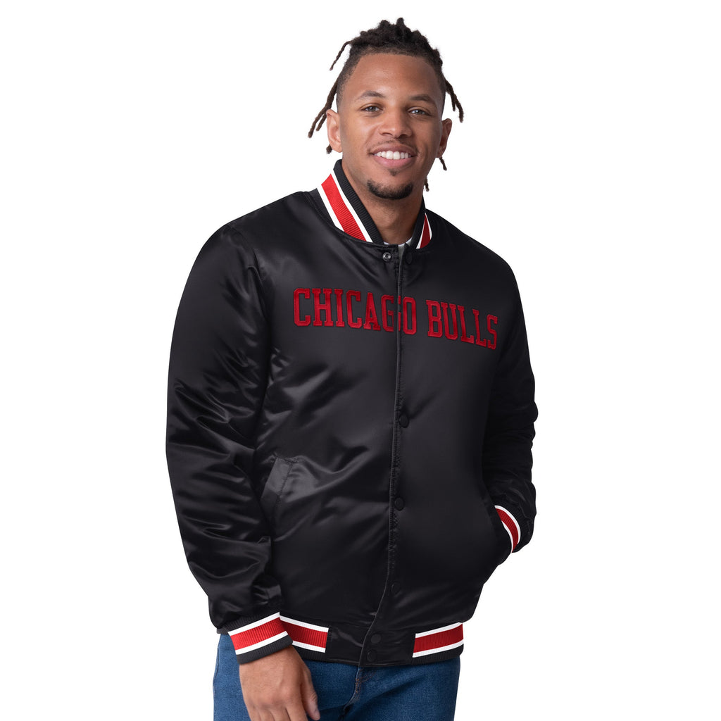 Chicago Bulls Starter Closer Reversible Varsity Jacket product image 1, provided for visual reference and product detail