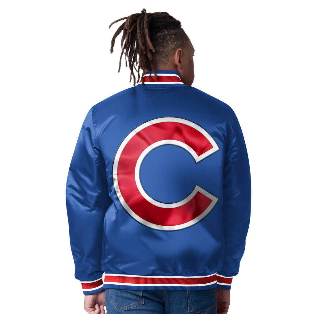 Chicago Cubs Starter Closer Reversible Varsity Jacket product image 4, provided for visual reference and product detail