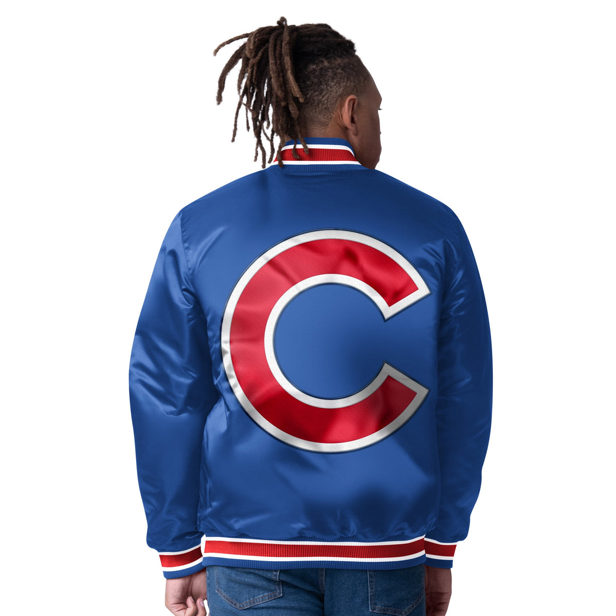 Chicago Cubs Starter Closer Reversible Varsity Jacket product image 4, provided for visual reference and product detail