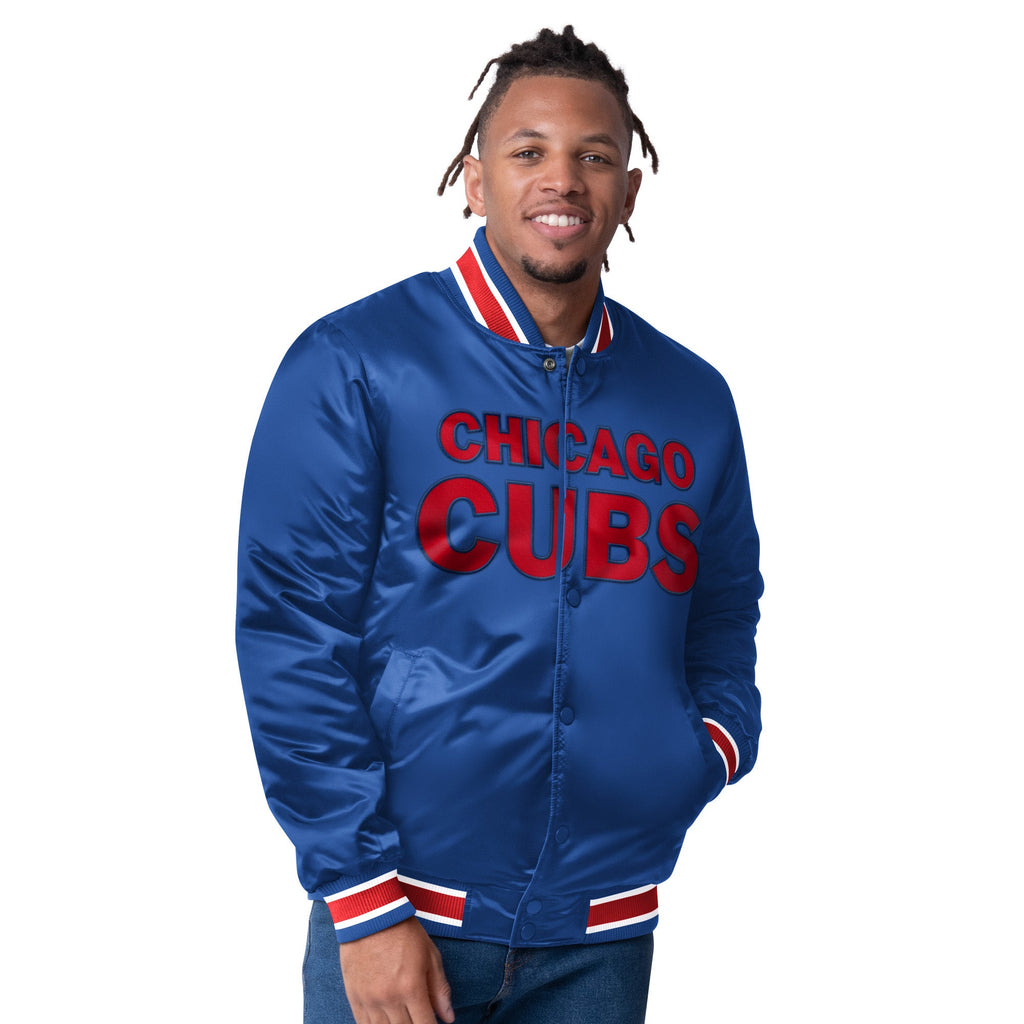 Chicago Cubs Starter Closer Reversible Varsity Jacket product image 3, provided for visual reference and product detail