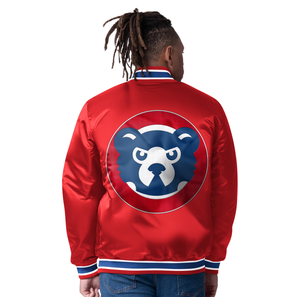 Chicago Cubs Starter Closer Reversible Varsity Jacket product image 2, provided for visual reference and product detail
