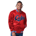 Chicago Cubs Starter Closer Reversible Varsity Jacket product image 1, provided for visual reference and product detail