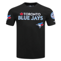 Toronto Blue Jays MLB Pro Standard Men Black Classic Chenille T-shirt product image 1, provided for visual reference and