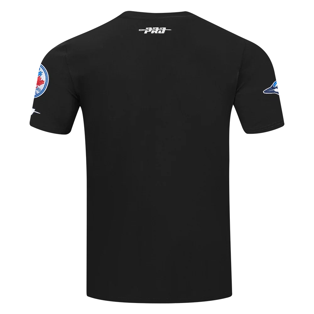 Toronto Blue Jays MLB Pro Standard Men Black Classic Chenille T-shirt product image 3, provided for visual reference and