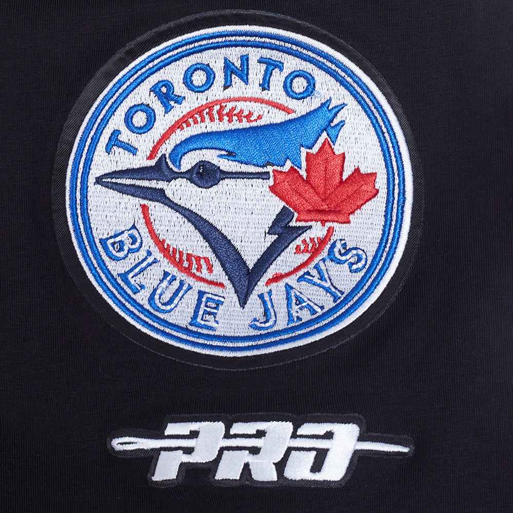 Toronto Blue Jays MLB Pro Standard Men Black Classic Chenille T-shirt product image 5, provided for visual reference and