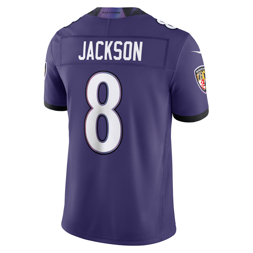 Lamar Jackson Baltimore Ravens NFL Nike Men Purple Vapor F.U.S.E. Limited Player Sewn Jersey product image 1, provided for