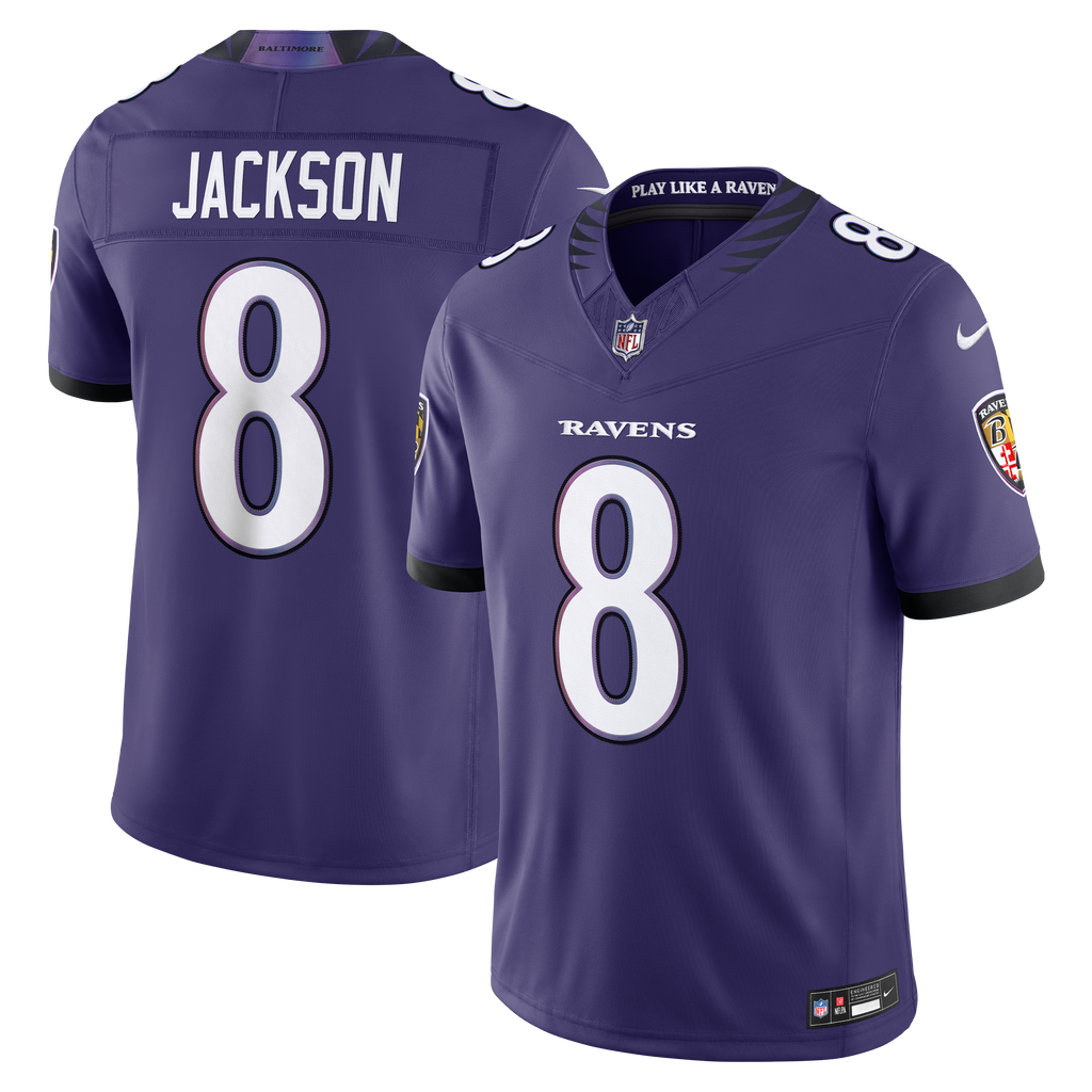 Lamar Jackson Baltimore Ravens NFL Nike Men Purple Vapor F.U.S.E. Limited Player Sewn Jersey product image 3, provided for