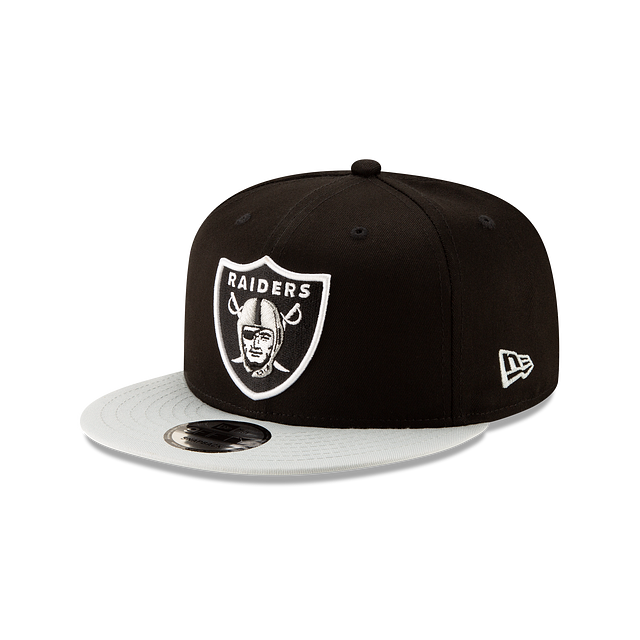 Las Vegas Raiders NFL New Era Men Black/Grey 9Fifty 2 Tone Basic Snapback product image 1, provided for visual reference and