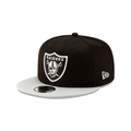Las Vegas Raiders NFL New Era Men Black/Grey 9Fifty 2 Tone Basic Snapback product image 1, provided for visual reference and