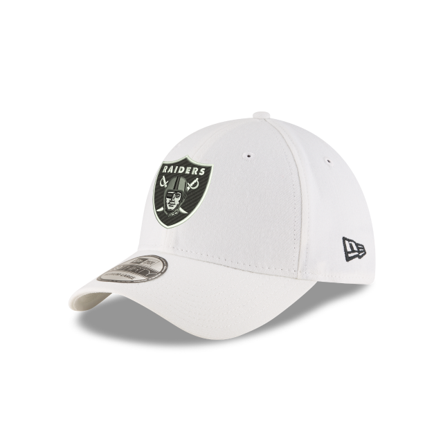 Las Vegas Raiders NFL New Era Men White 39Thirty Team Classic Stretch Fit Hat product image 1, provided for visual reference