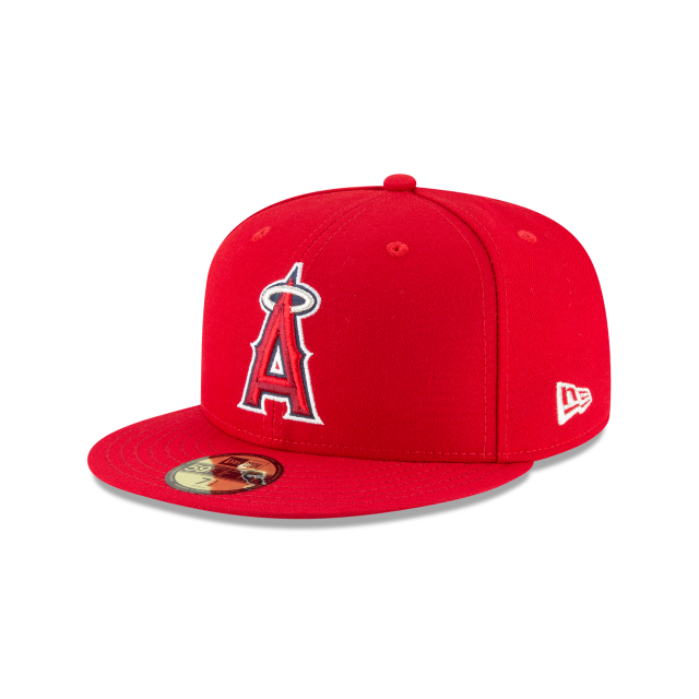 Los Angeles Angels MLB New Era Men Red 59Fifty Authentic Collection On Field Fitted Hat product image 1, provided for visual
