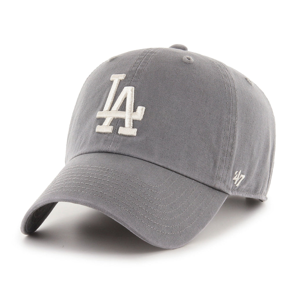 Los Angeles Dodgers MLB 47 Brand Men Dark Grey Clean Up Adjustable Hat product image 1, provided for visual reference and
