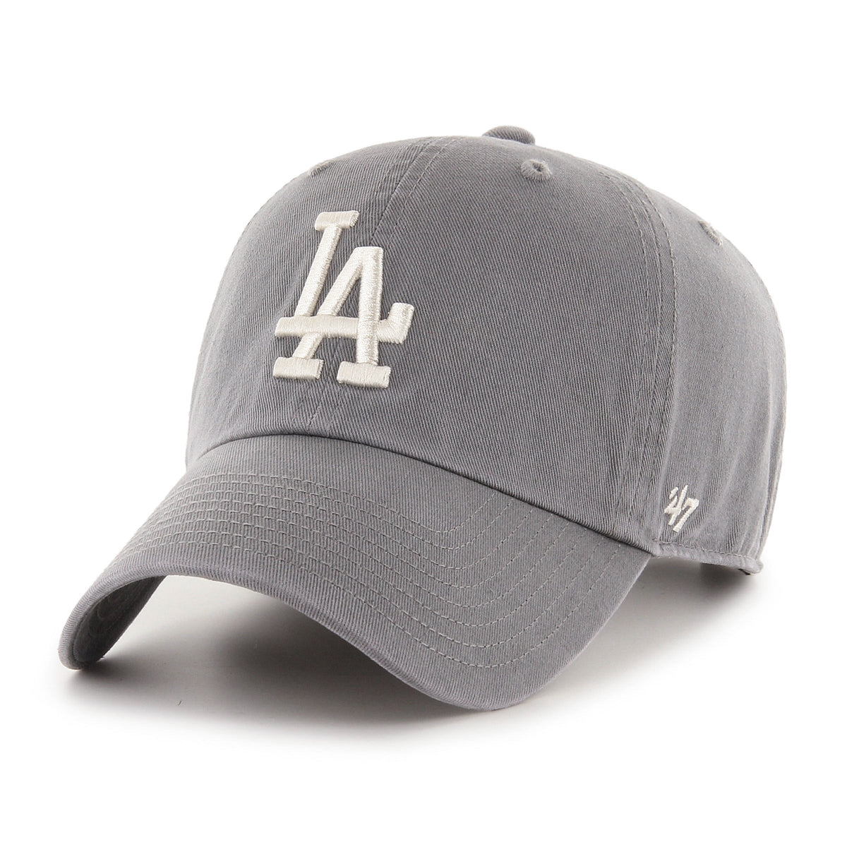 Los Angeles Dodgers MLB 47 Brand Men Dark Grey Clean Up Adjustable Hat product image 1, provided for visual reference and
