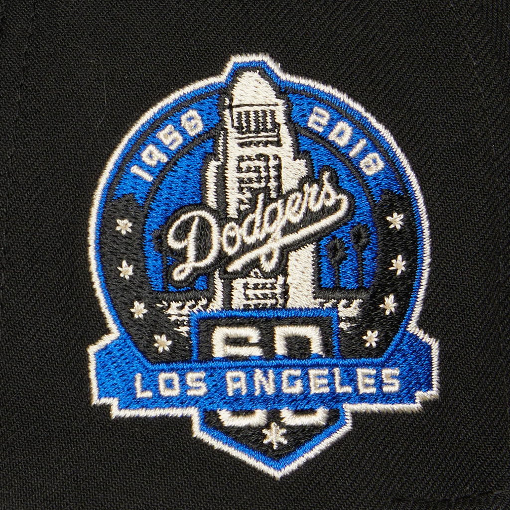 Los Angeles Dodgers MLB Mitchell & Ness Men Black 60th Anniversary Snapback product image 3, provided for visual reference