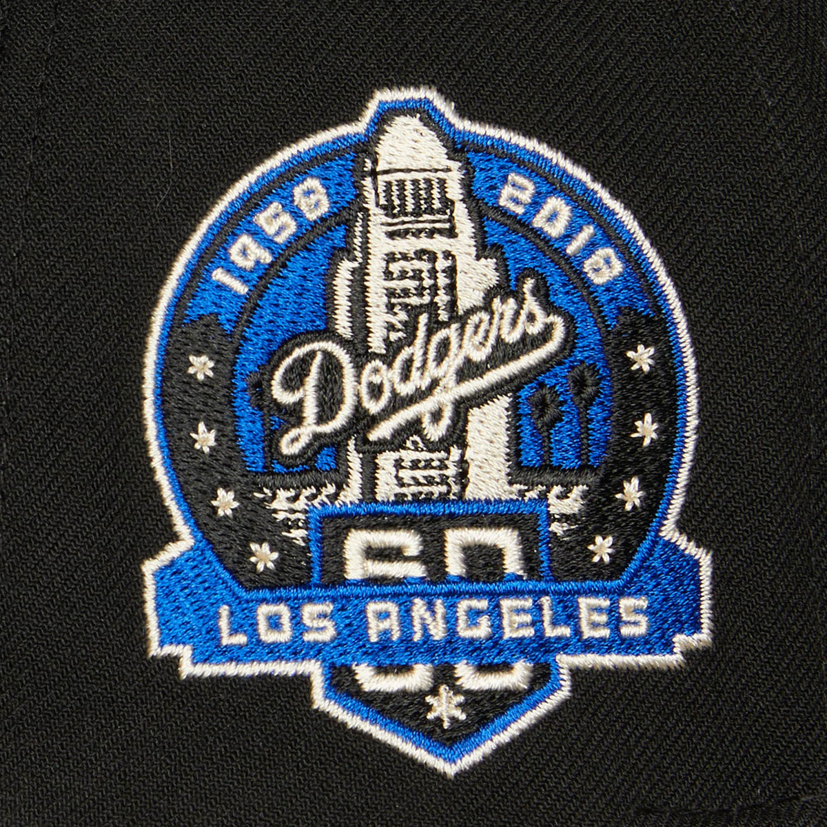 Los Angeles Dodgers MLB Mitchell & Ness Men Black 60th Anniversary Snapback product image 3, provided for visual reference