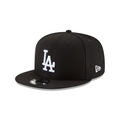 Los Angeles Dodgers MLB New Era Men Black White 9Fifty Basic Snapback product image 1, provided for visual reference and
