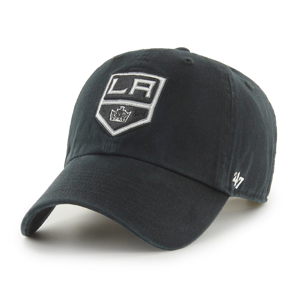 Los Angeles Kings NHL 47 Brand Men Black Clean Up Adjustable Hat product image 1, provided for visual reference and product