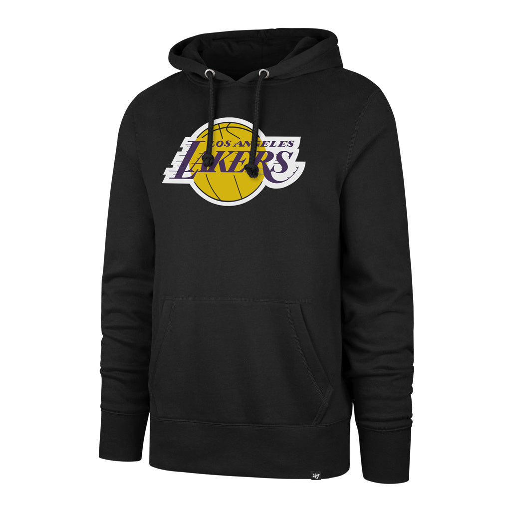 Los Angeles Lakers NBA 47 Brand Men Black Imprint Headline Pullover Hoodie product image 1, provided for visual reference