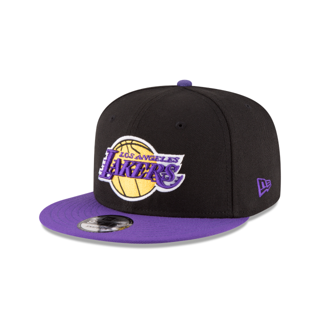 Los Angeles Lakers NBA New Era Men Black/Purple 9Fifty Two Tone Snapback product image 1, provided for visual reference and