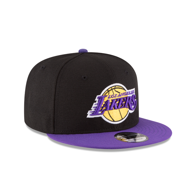 Los Angeles Lakers NBA New Era Men Black/Purple 9Fifty Two Tone Snapback product image 3, provided for visual reference and