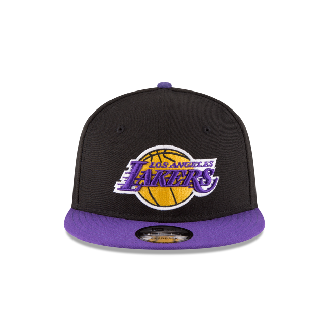 Los Angeles Lakers NBA New Era Men Black/Purple 9Fifty Two Tone Snapback product image 4, provided for visual reference and