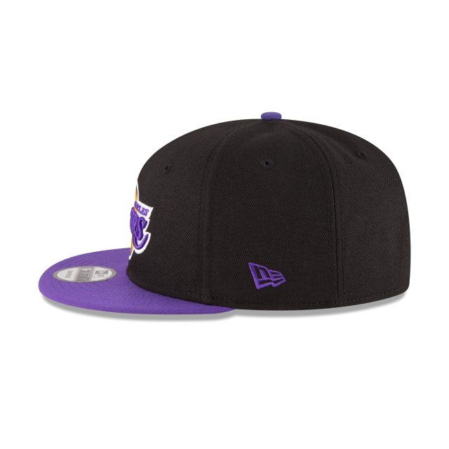 Los Angeles Lakers NBA New Era Men Black/Purple 9Fifty Two Tone Snapback product image 5, provided for visual reference and