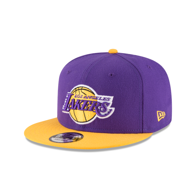 Los Angeles Lakers NBA New Era Men Purple/Yellow 9Fifty Two Tone Snapback product image 1, provided for visual reference and