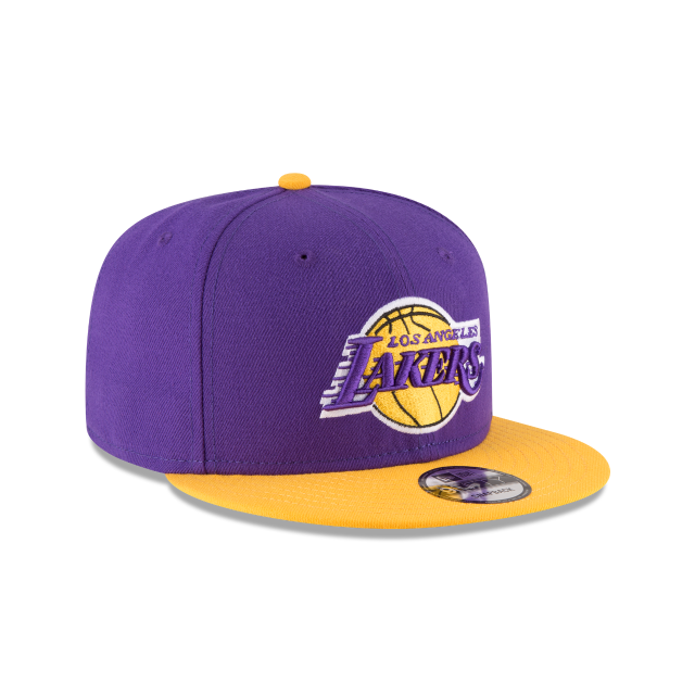 Los Angeles Lakers NBA New Era Men Purple/Yellow 9Fifty Two Tone Snapback product image 4, provided for visual reference and