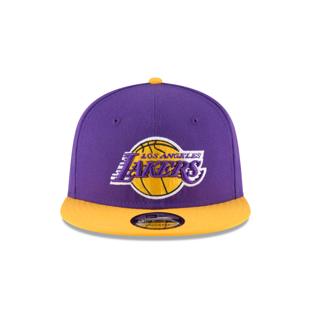 Los Angeles Lakers NBA New Era Men Purple/Yellow 9Fifty Two Tone Snapback product image 3, provided for visual reference and