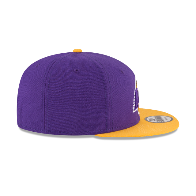 Los Angeles Lakers NBA New Era Men Purple/Yellow 9Fifty Two Tone Snapback product image 6, provided for visual reference and