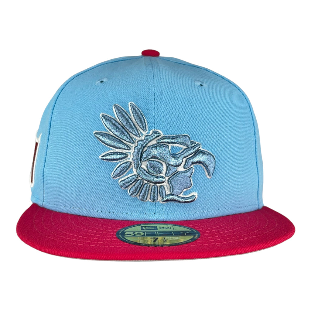Mexico Dos Bright Rose New Era 59FIFTY Fitted Hat product image 2, provided for visual reference and product detail review