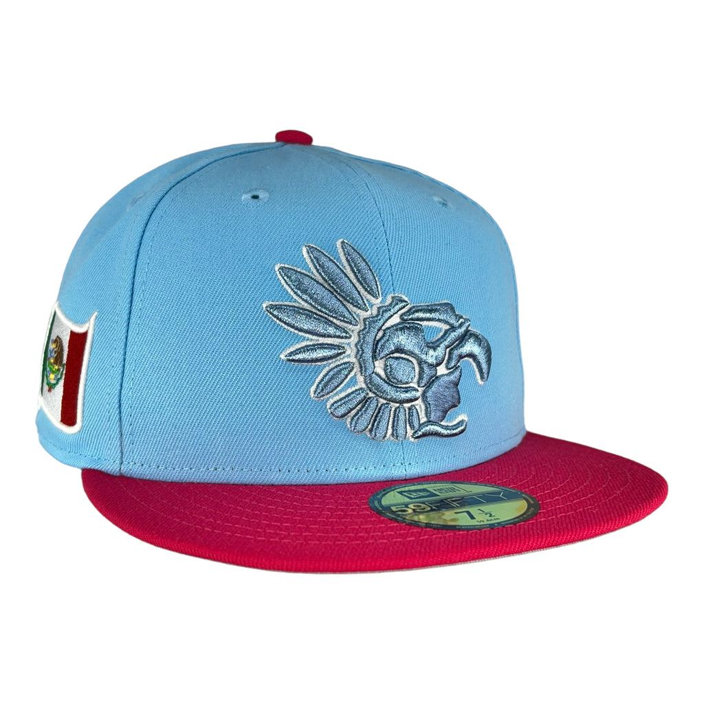 Mexico Dos Bright Rose New Era 59FIFTY Fitted Hat product image 1, provided for visual reference and product detail review