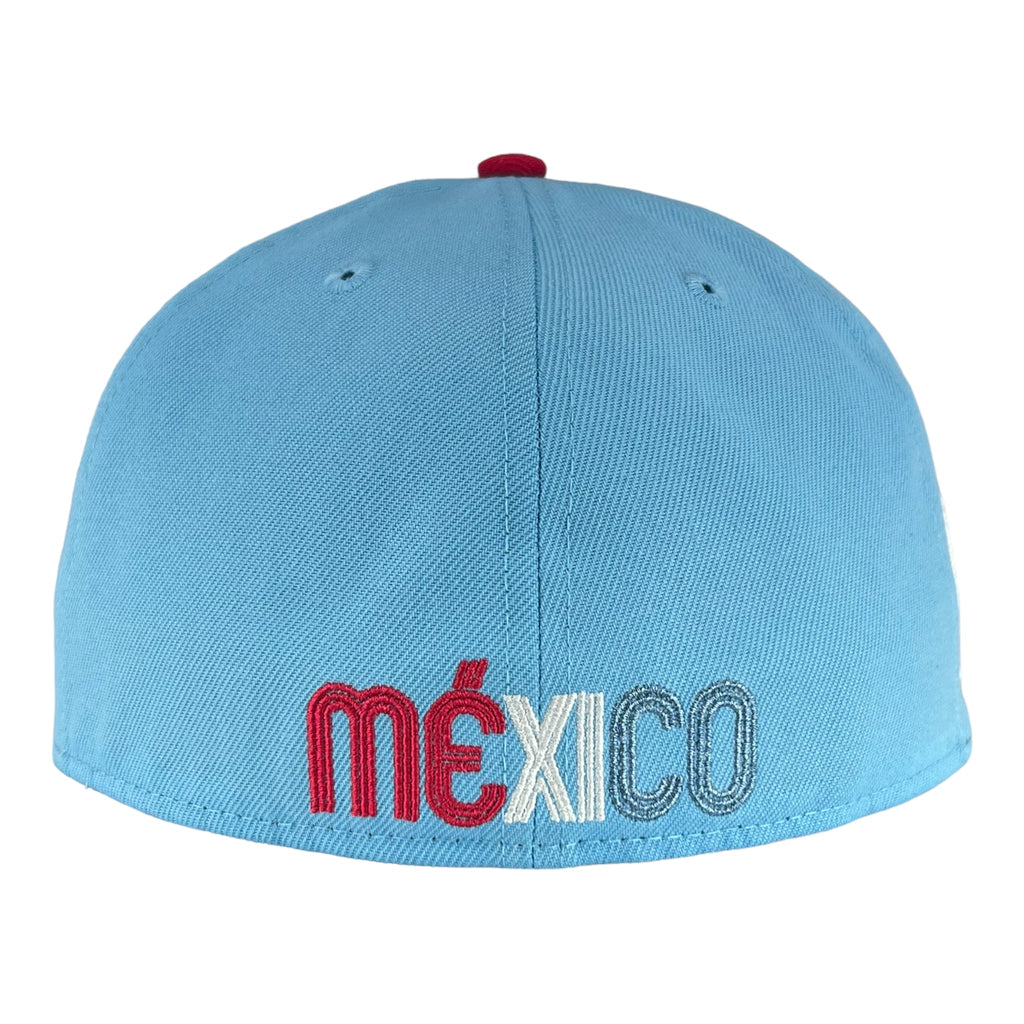 Mexico Dos Bright Rose New Era 59FIFTY Fitted Hat product image 7, provided for visual reference and product detail review