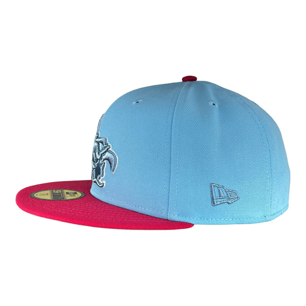 Mexico Dos Bright Rose New Era 59FIFTY Fitted Hat product image 5, provided for visual reference and product detail review