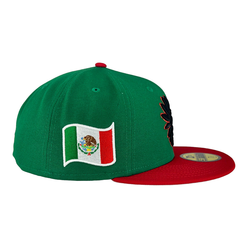 Mexico Green/Red Aztec New Era 59FIFTY Fitted Hat product image 4, provided for visual reference and product detail review