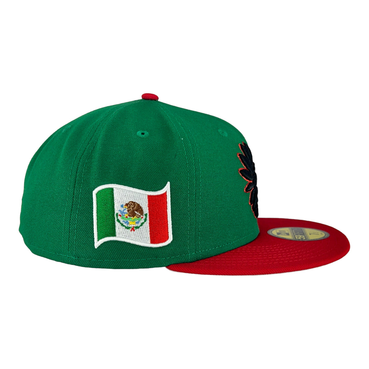 Mexico Green/Red Aztec New Era 59FIFTY Fitted Hat product image 4, provided for visual reference and product detail review