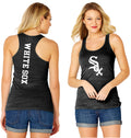 Chicago White Sox Logo Woman's Black Tank-Top product image 1, provided for visual reference and product detail review