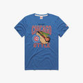 Chicago Cubs Royal Hot Dog Flavortown Guy Fieri Homage T-Shirt product image 1, provided for visual reference and product