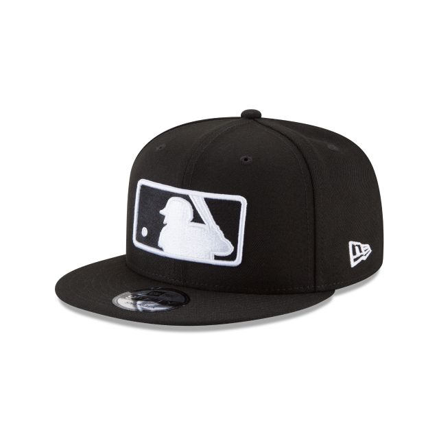 MLB Batterman Logo New Era Men Black White 9Fifty Basic Snapback product image 1, provided for visual reference and product